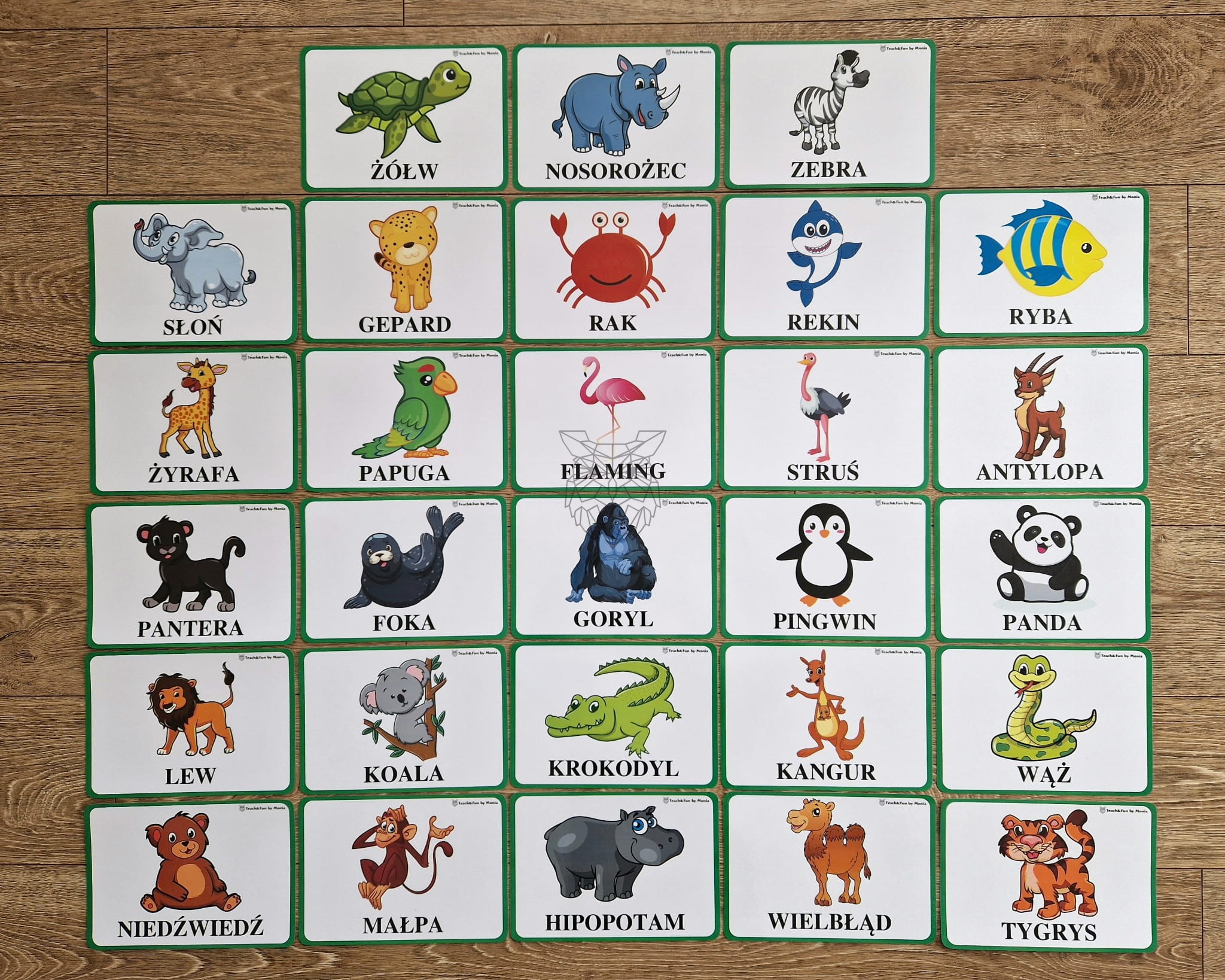 Zwierzęta Egzotyczne Plansze (PDF) Teach & Fun by Monia