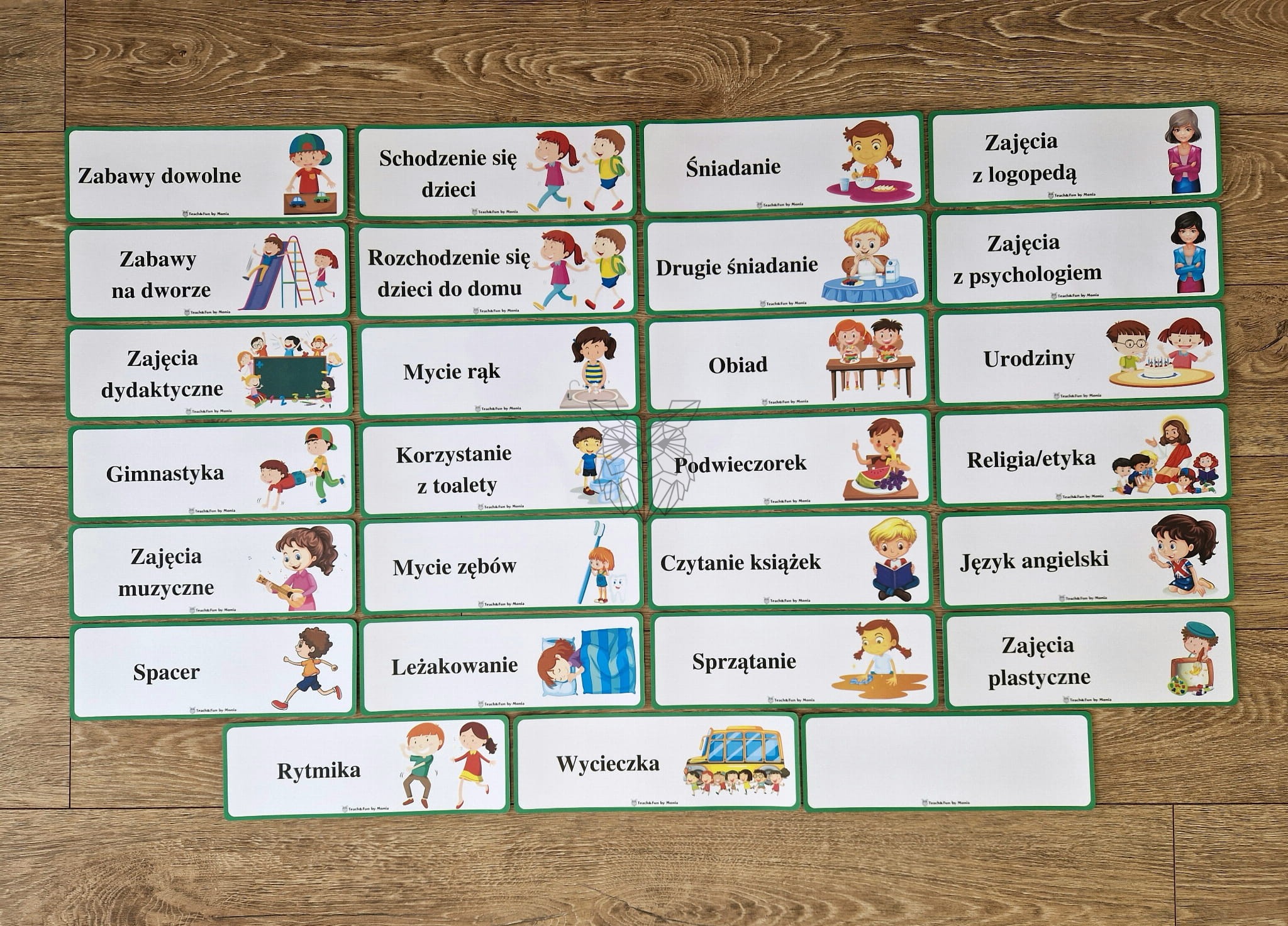 Plan Dnia (PDF) Teach & Fun by Monia