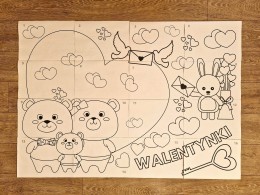 Kolorowanka XXL Walentynki [PDF]