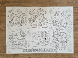 Kolorowanka XXL Dzień dinozaura [PDF]
