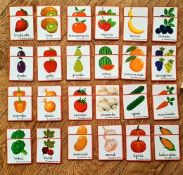 Gra memory owoce i warzywa [PDF]