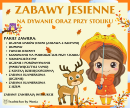 Jesień zabawy na dywanie oraz przy stoliku (PDF)