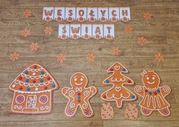 Wesołych Świąt Pierniki Dekoracja na gazetkę (PDF)