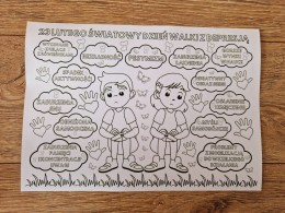 Kolorowanka XXL Światowy Dzień Walki z Depresją (PDF)