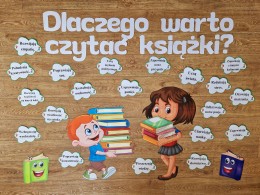 Dlaczego warto czytać książki? Dekoracja/Gazetka  (PDF)