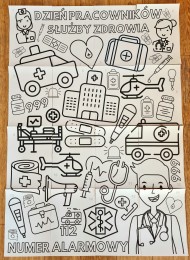 Kolorowanka XXL DZIEŃ SŁUŻBY ZDROWIA (PDF)