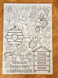 Kolorowanka XXL ŚWIATOWY DZIEŃ PSZCZÓŁ (PDF)